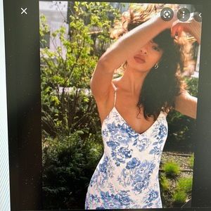 Reformation Chianti dress in Olympia